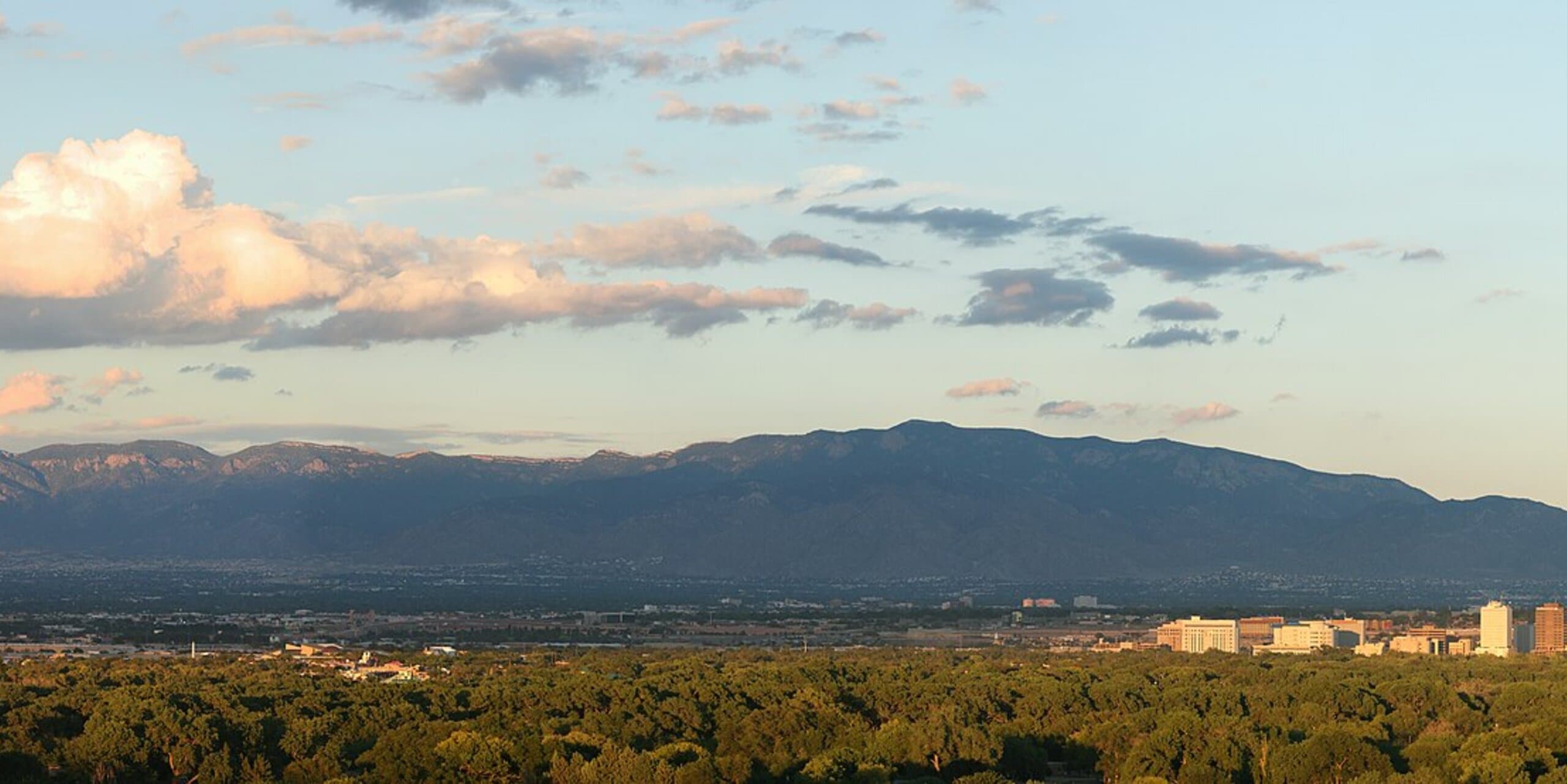 Albuquerque, NM skyline, the corridor Whipshipper carriers serve daily