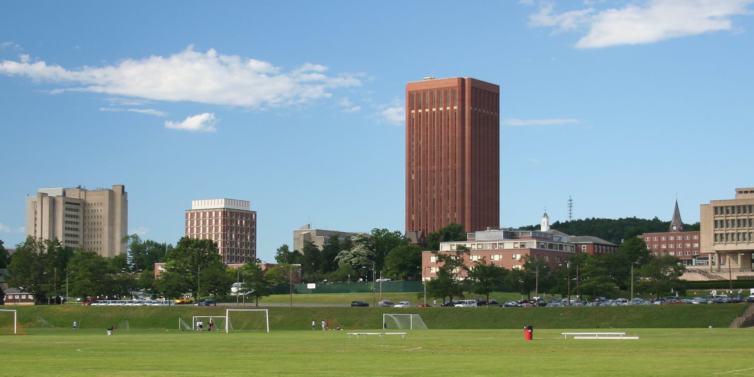 Amherst Town, MA skyline, the corridor Whipshipper carriers serve daily