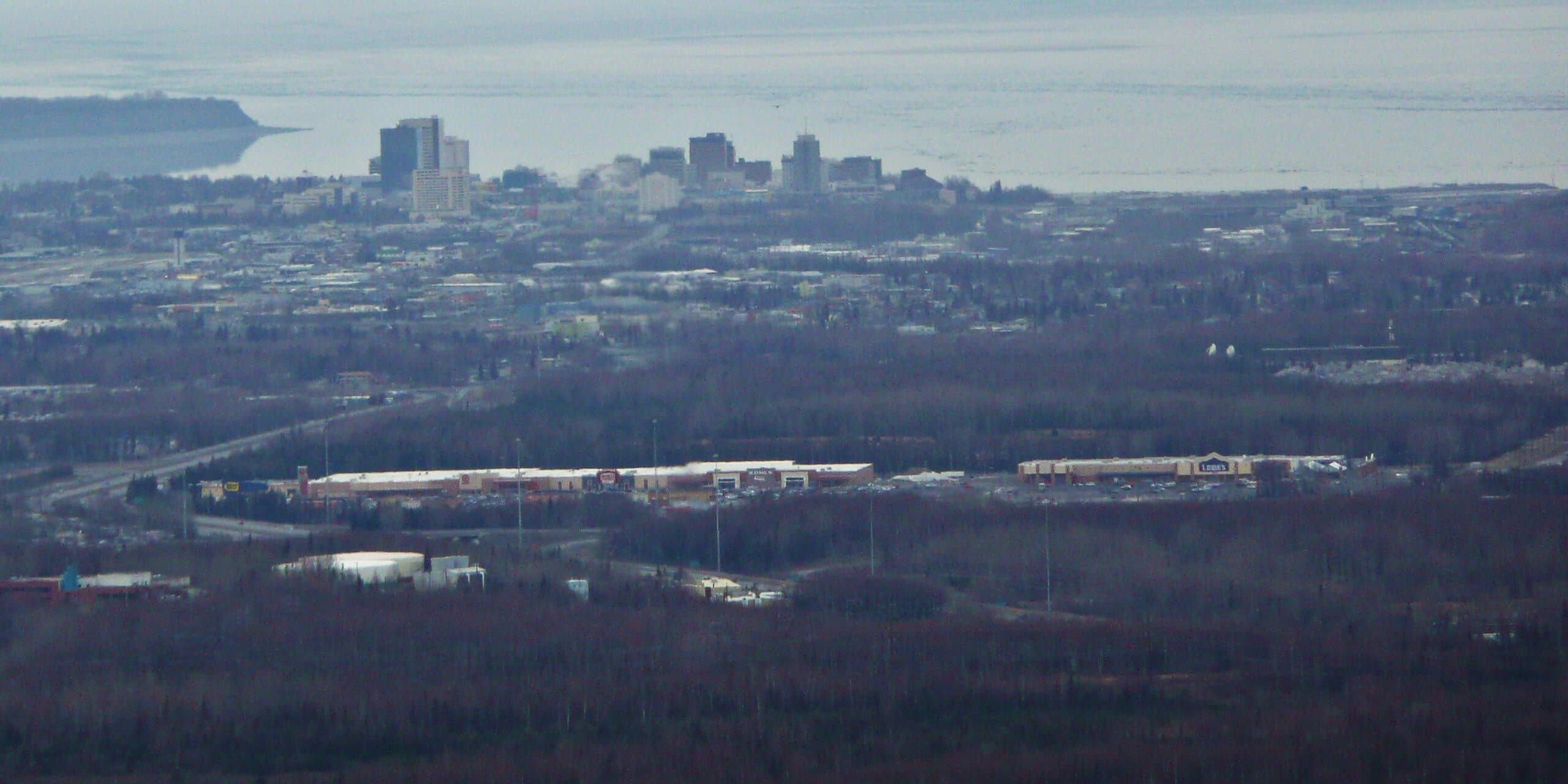 Anchorage, AK skyline, the corridor Whipshipper carriers serve daily