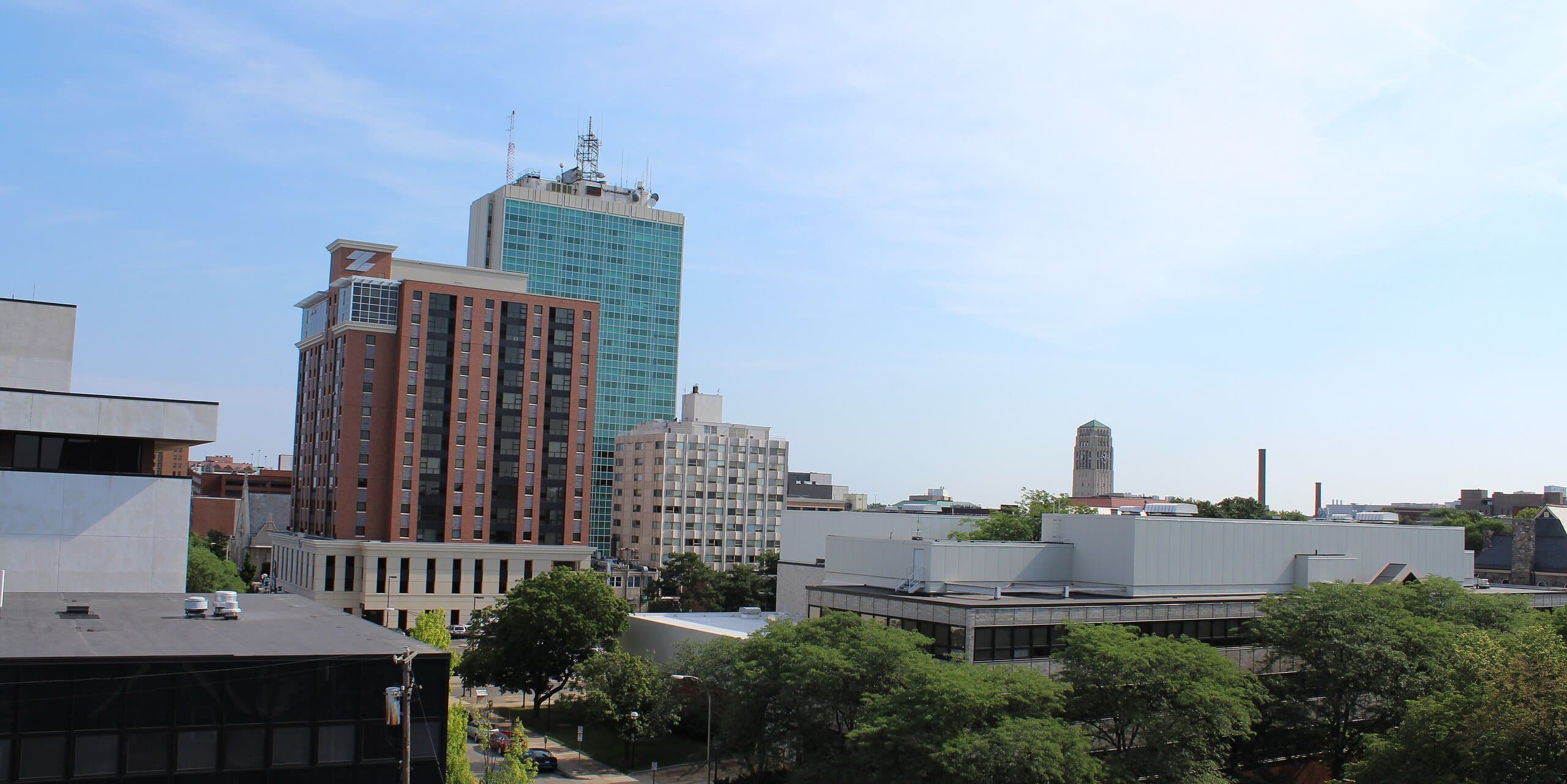 Ann Arbor, MI skyline, the corridor Whipshipper carriers serve daily