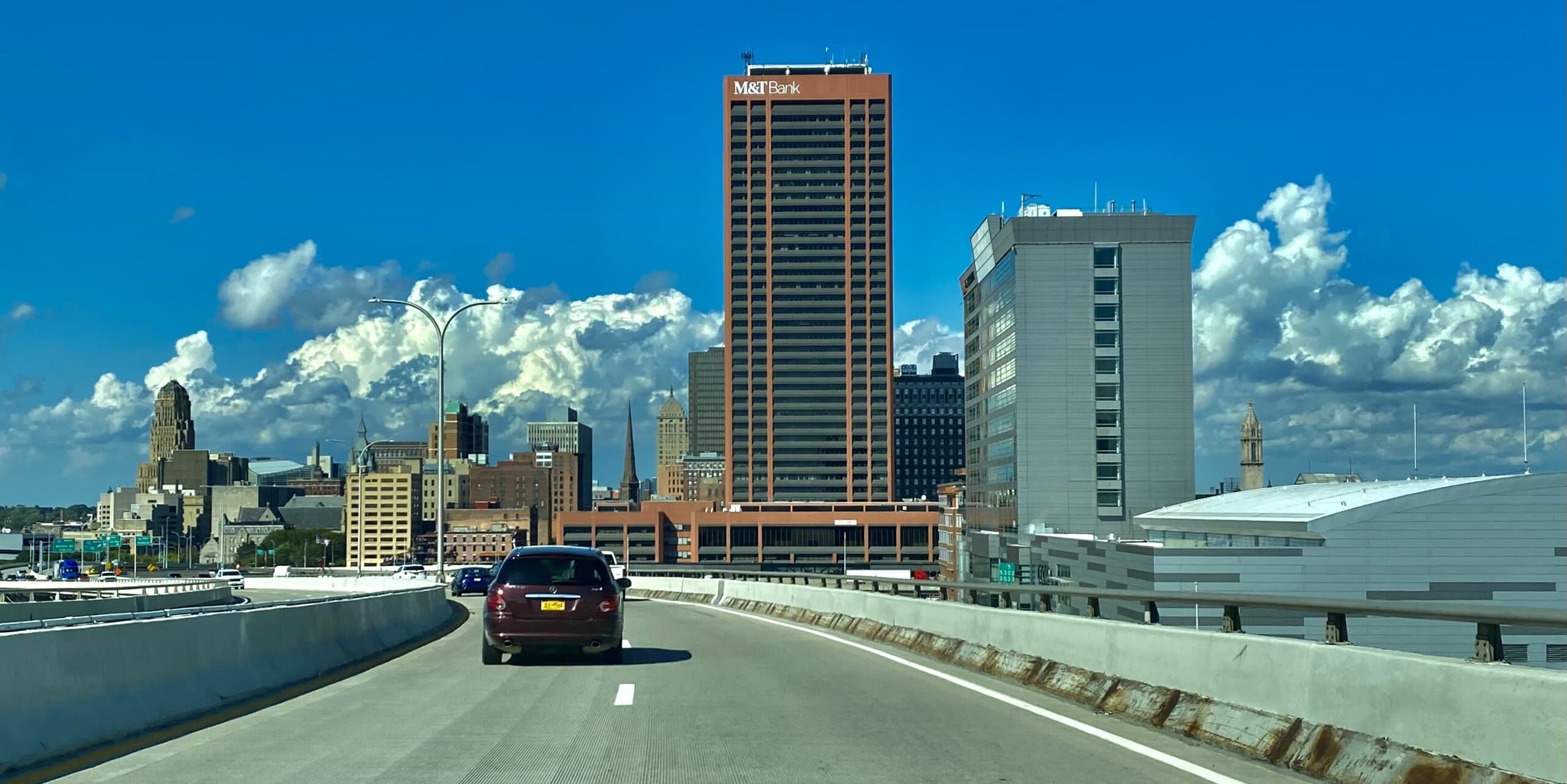 Buffalo, NY skyline, the corridor Whipshipper carriers serve daily