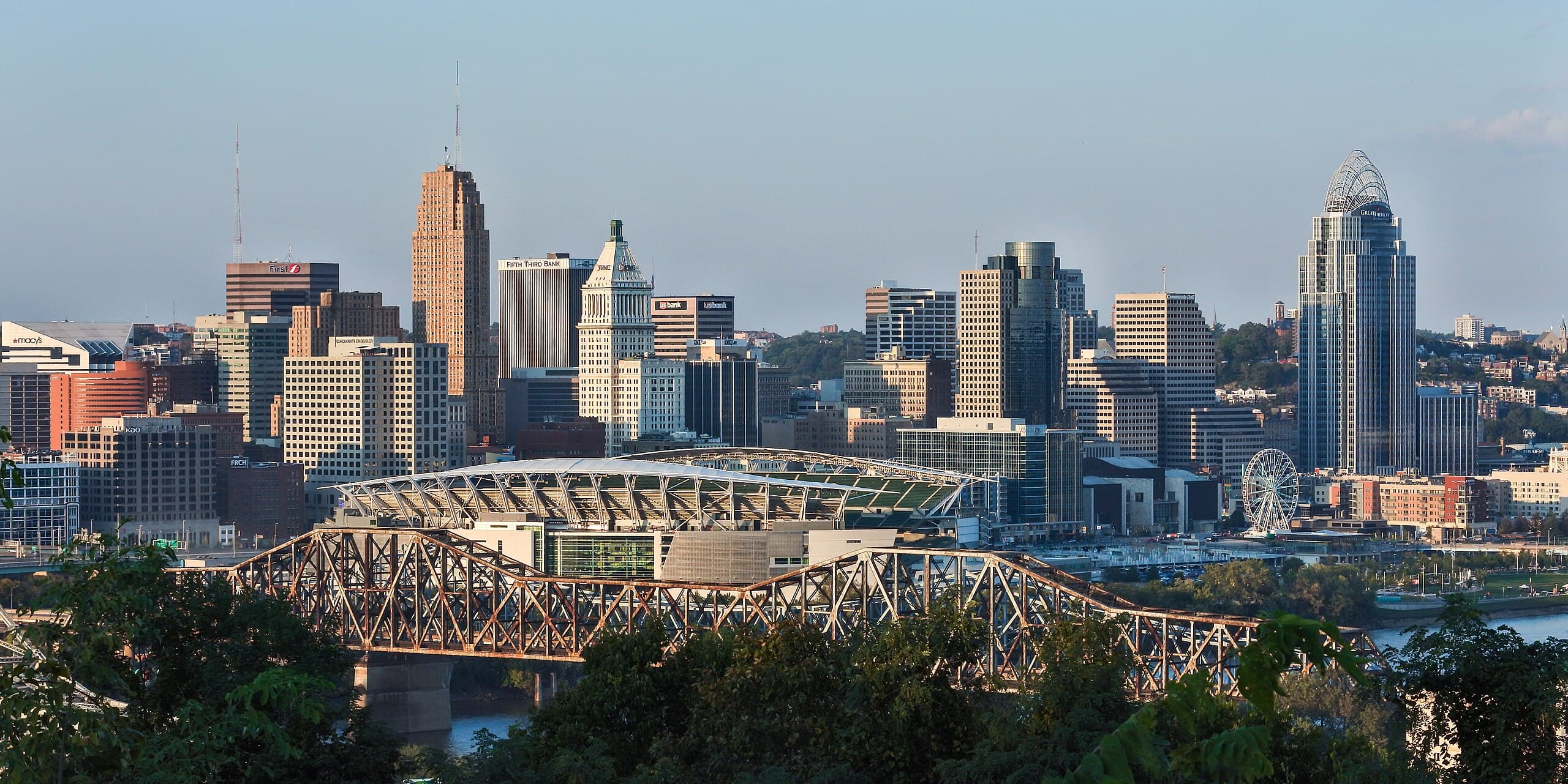 Cincinnati, OH skyline, the corridor Whipshipper carriers serve daily