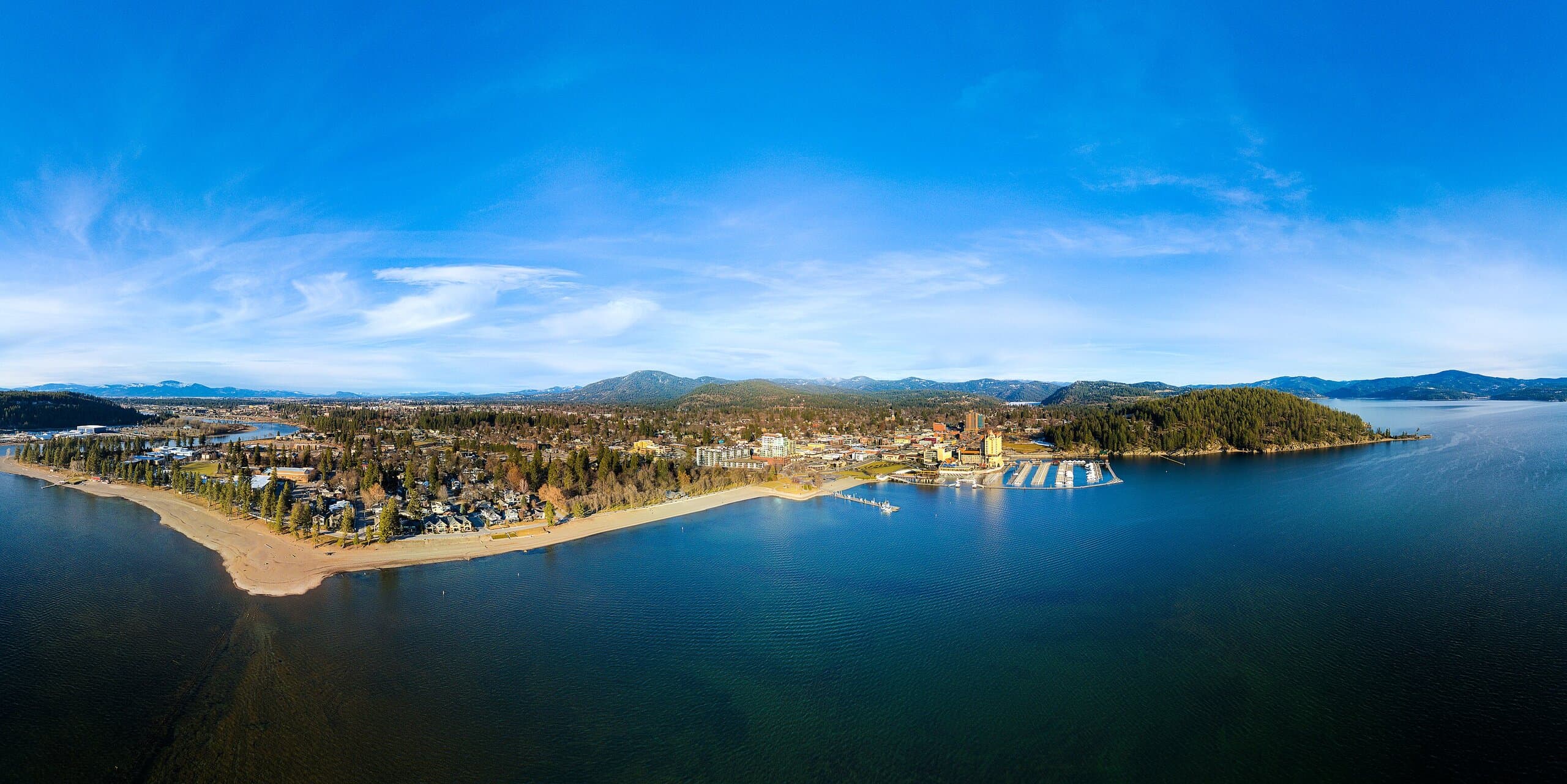 Coeur d'Alene, ID skyline, the corridor Whipshipper carriers serve daily