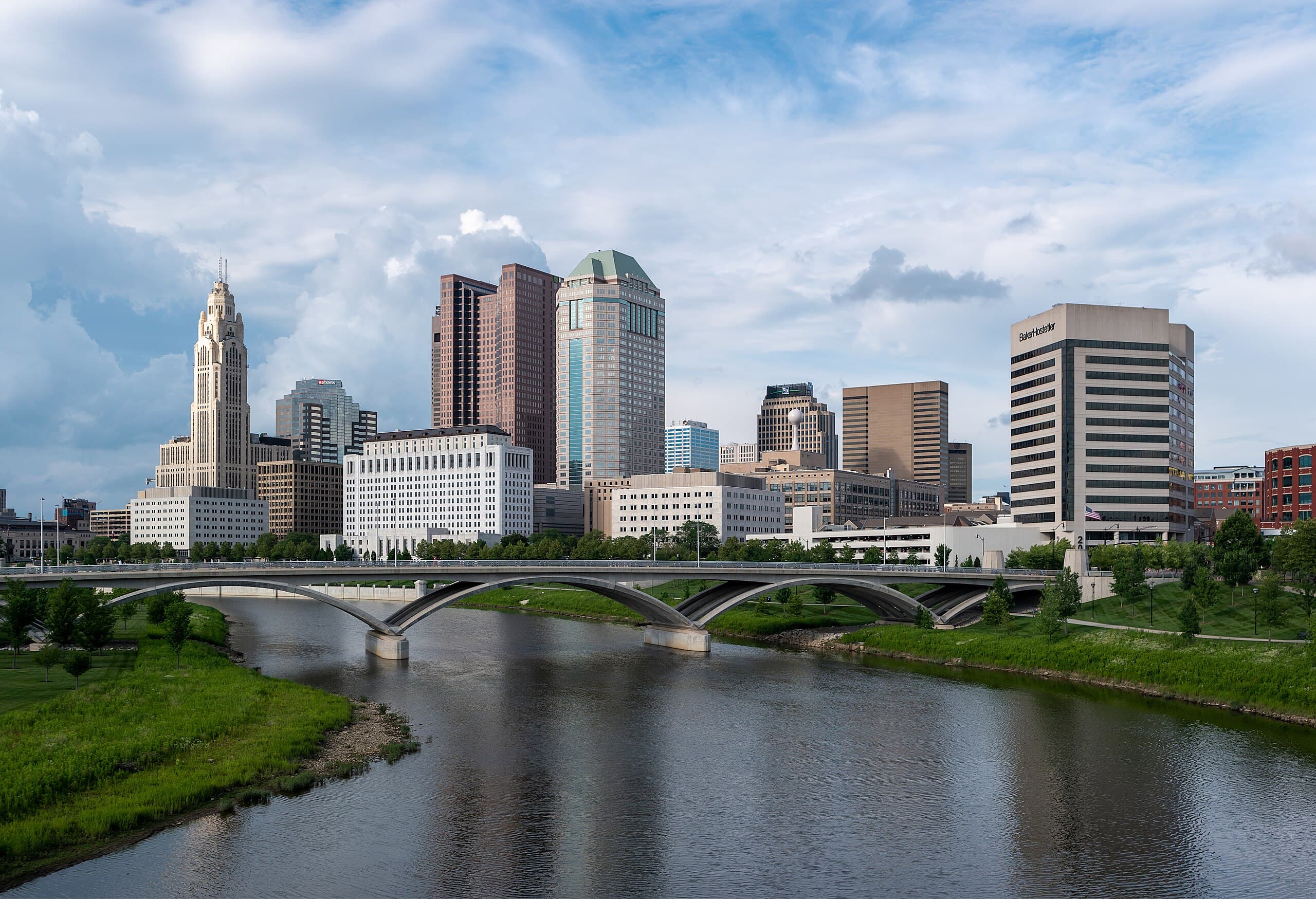 Columbus, OH skyline, the corridor Whipshipper carriers serve daily