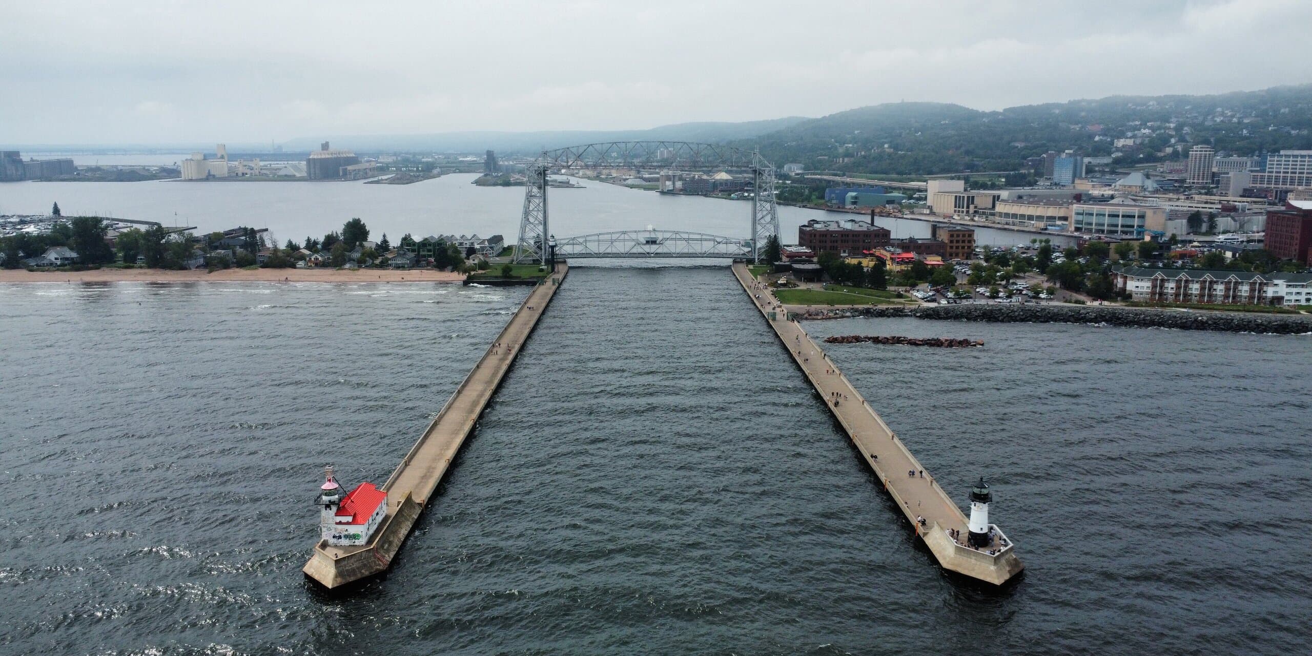 Duluth, MN skyline, the corridor Whipshipper carriers serve daily