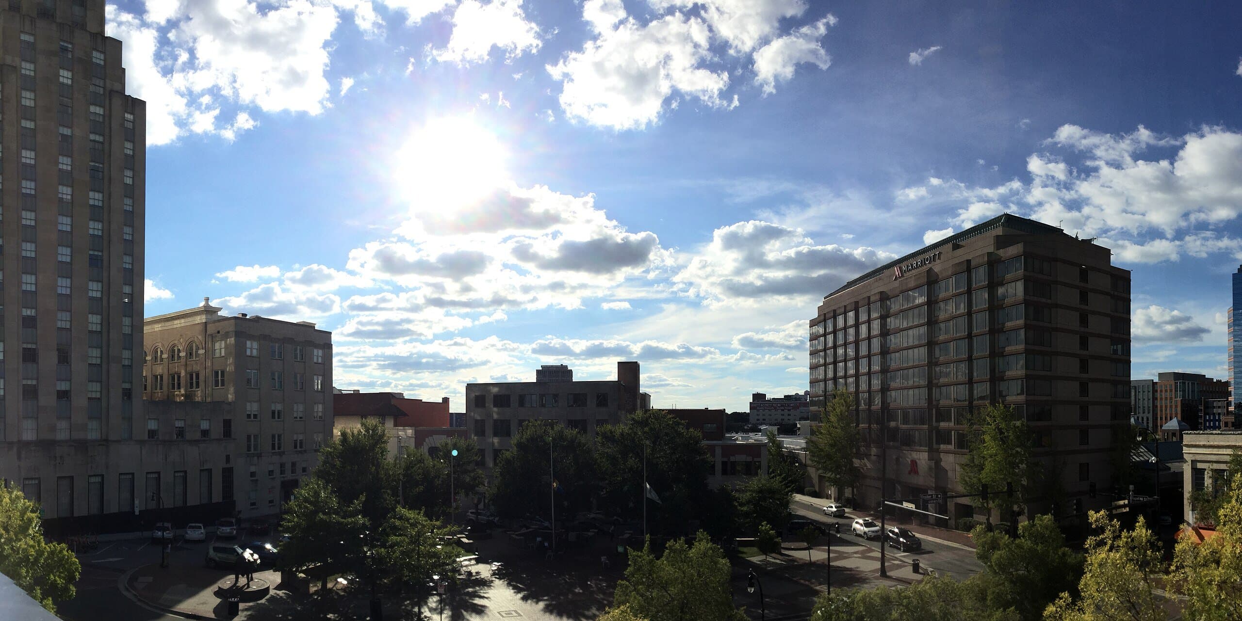 Durham, NC skyline, the corridor Whipshipper carriers serve daily