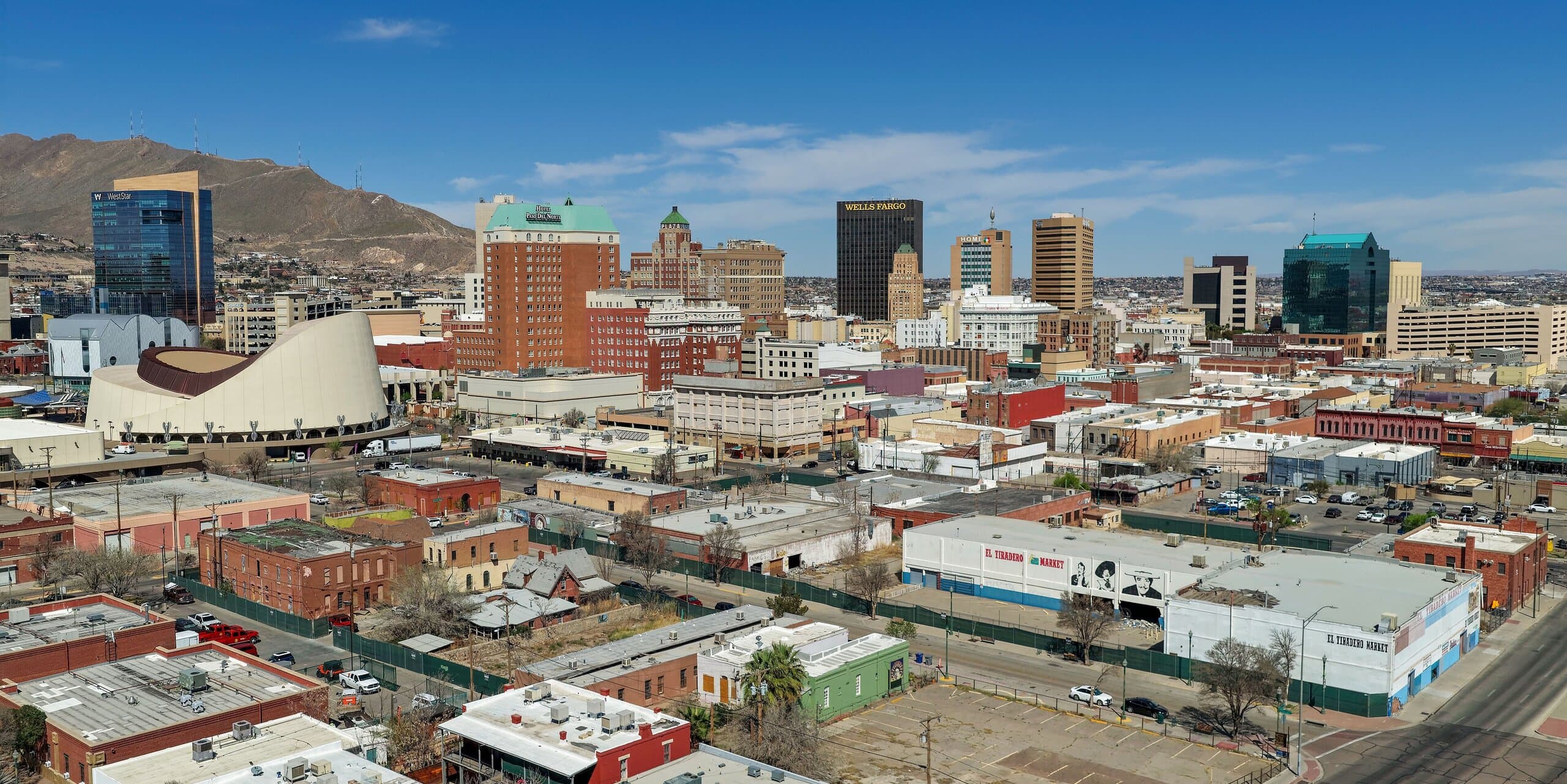 El Paso, TX skyline, the corridor Whipshipper carriers serve daily