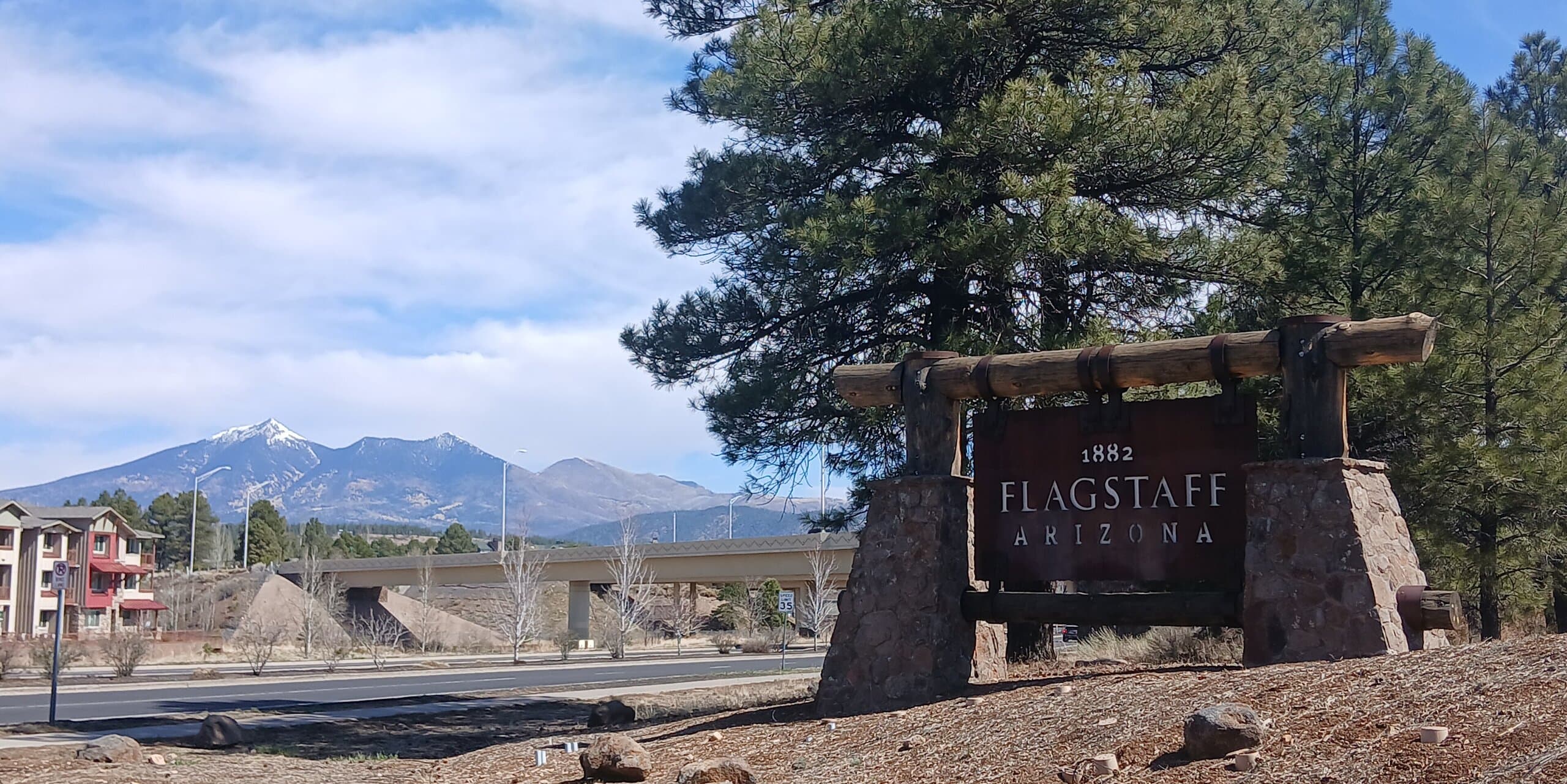 Flagstaff, AZ skyline, the corridor Whipshipper carriers serve daily