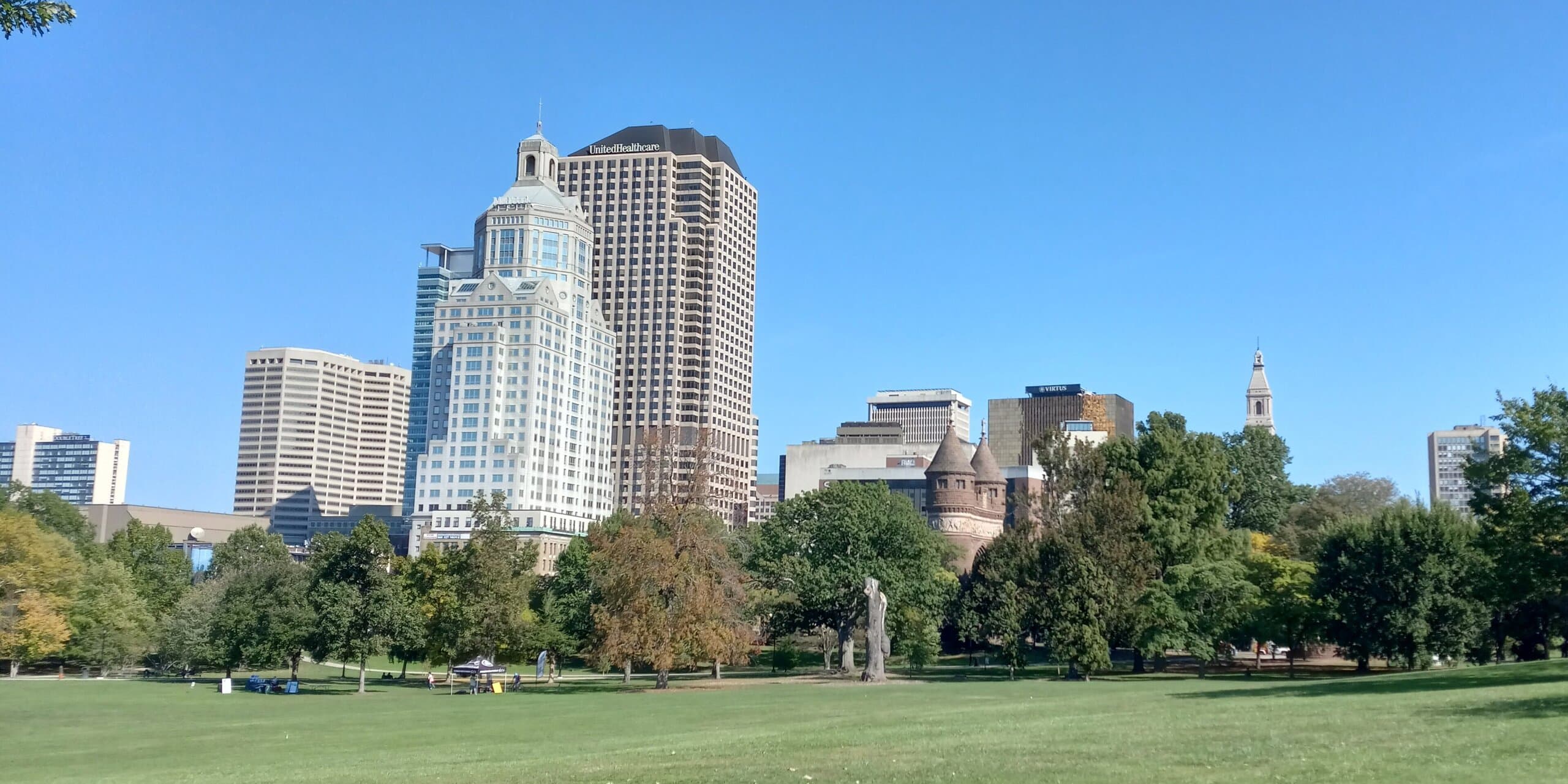 Hartford, CT skyline, the corridor Whipshipper carriers serve daily