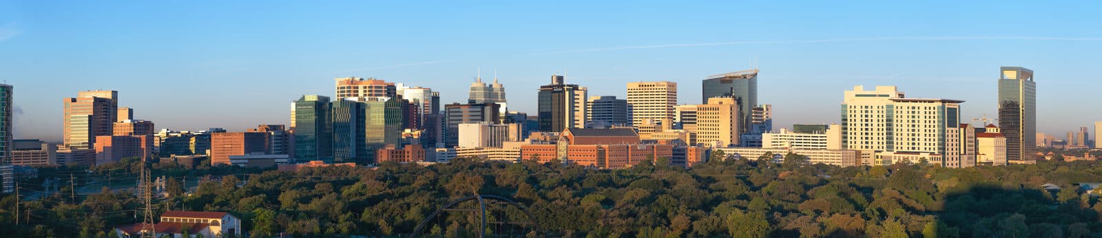 Houston, TX — Skyline of the Texas Medical Center - Houston, TX - December 2019