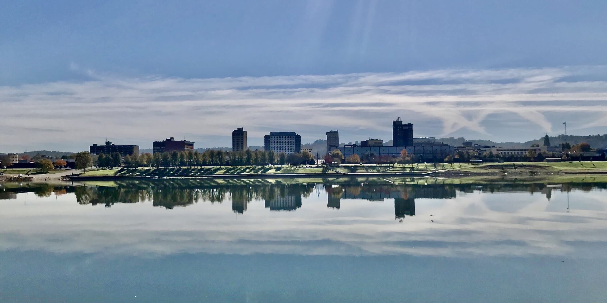 Huntington, WV skyline, the corridor Whipshipper carriers serve daily