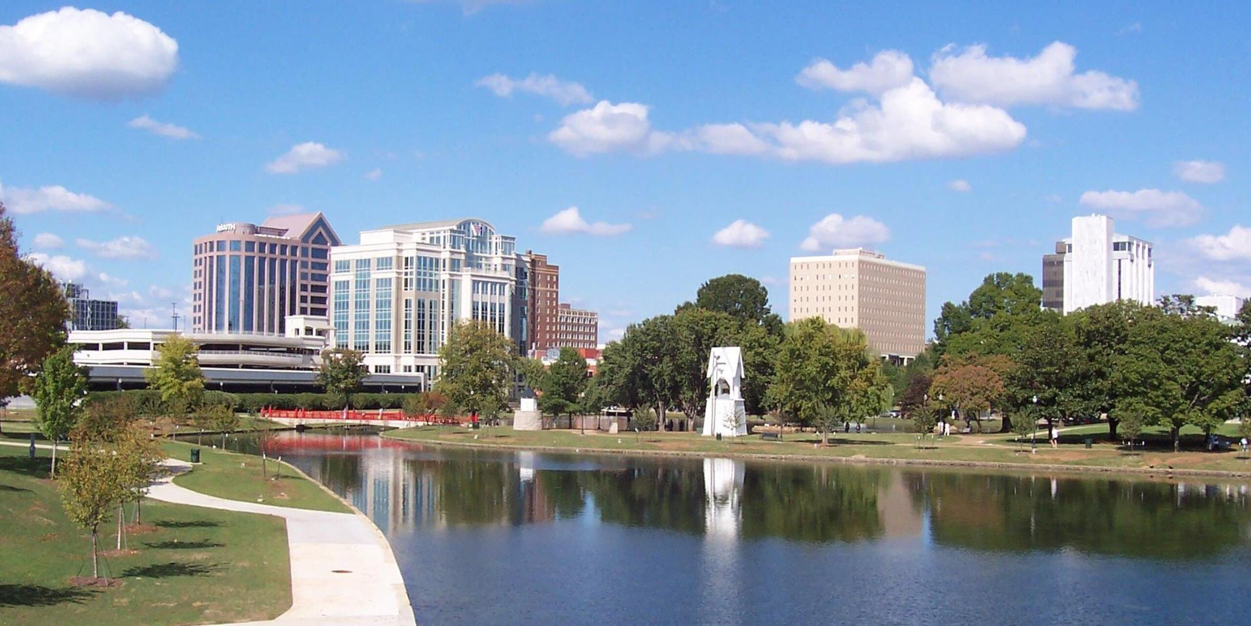 Huntsville, AL skyline, the corridor Whipshipper carriers serve daily