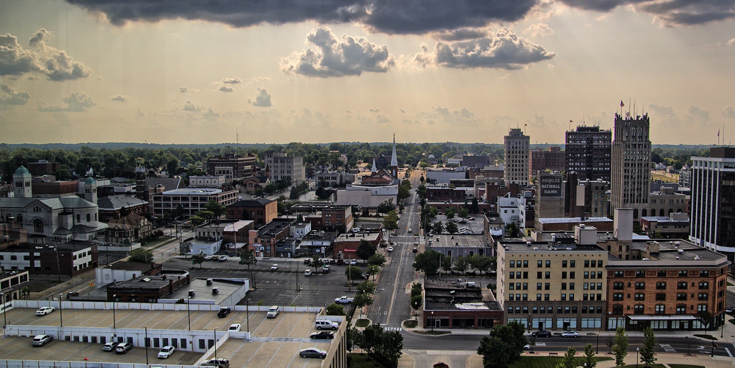 Jackson, MI skyline, the corridor Whipshipper carriers serve daily