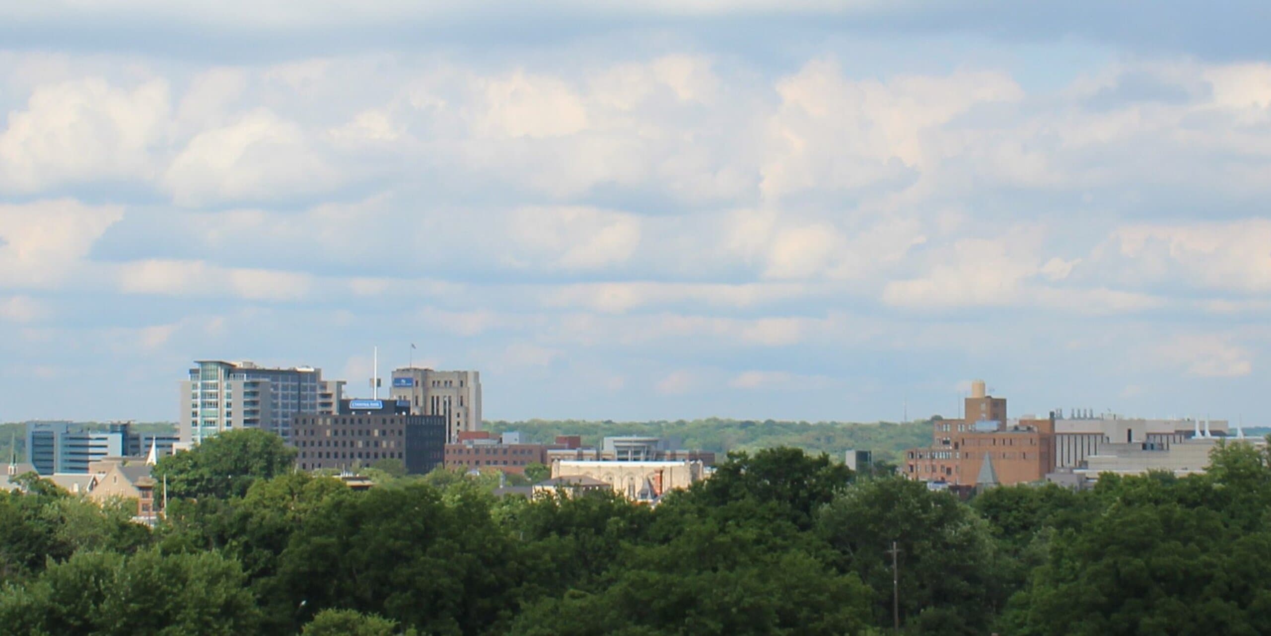 Kalamazoo, MI skyline, the corridor Whipshipper carriers serve daily