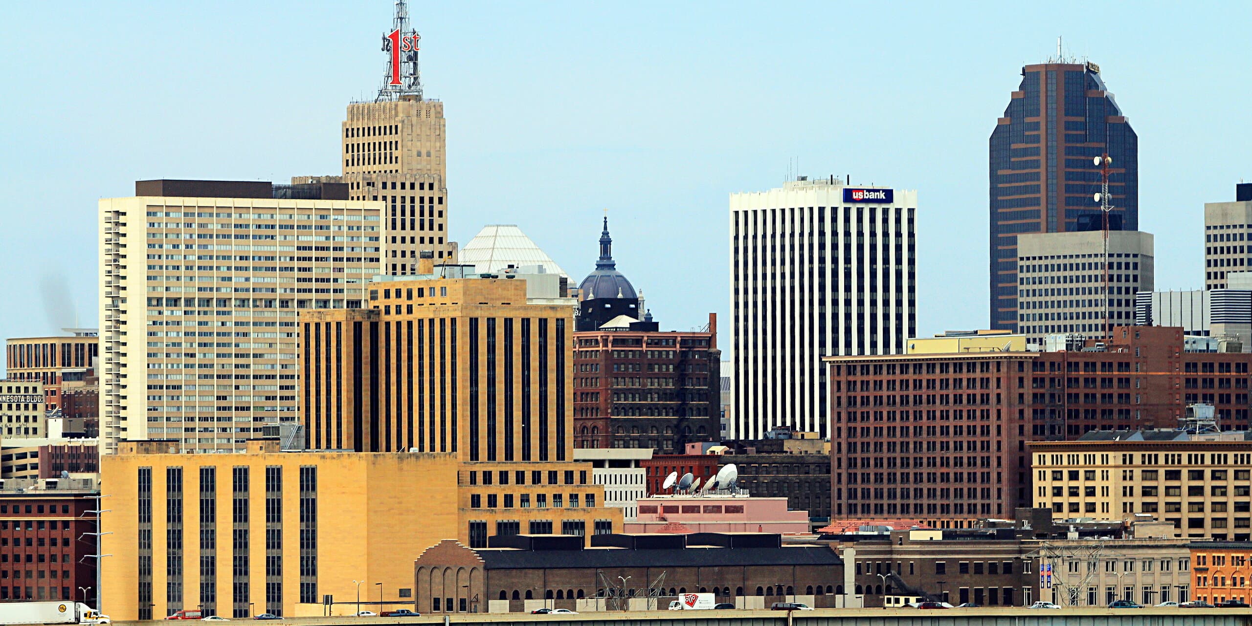 Lafayette, IN skyline, the corridor Whipshipper carriers serve daily
