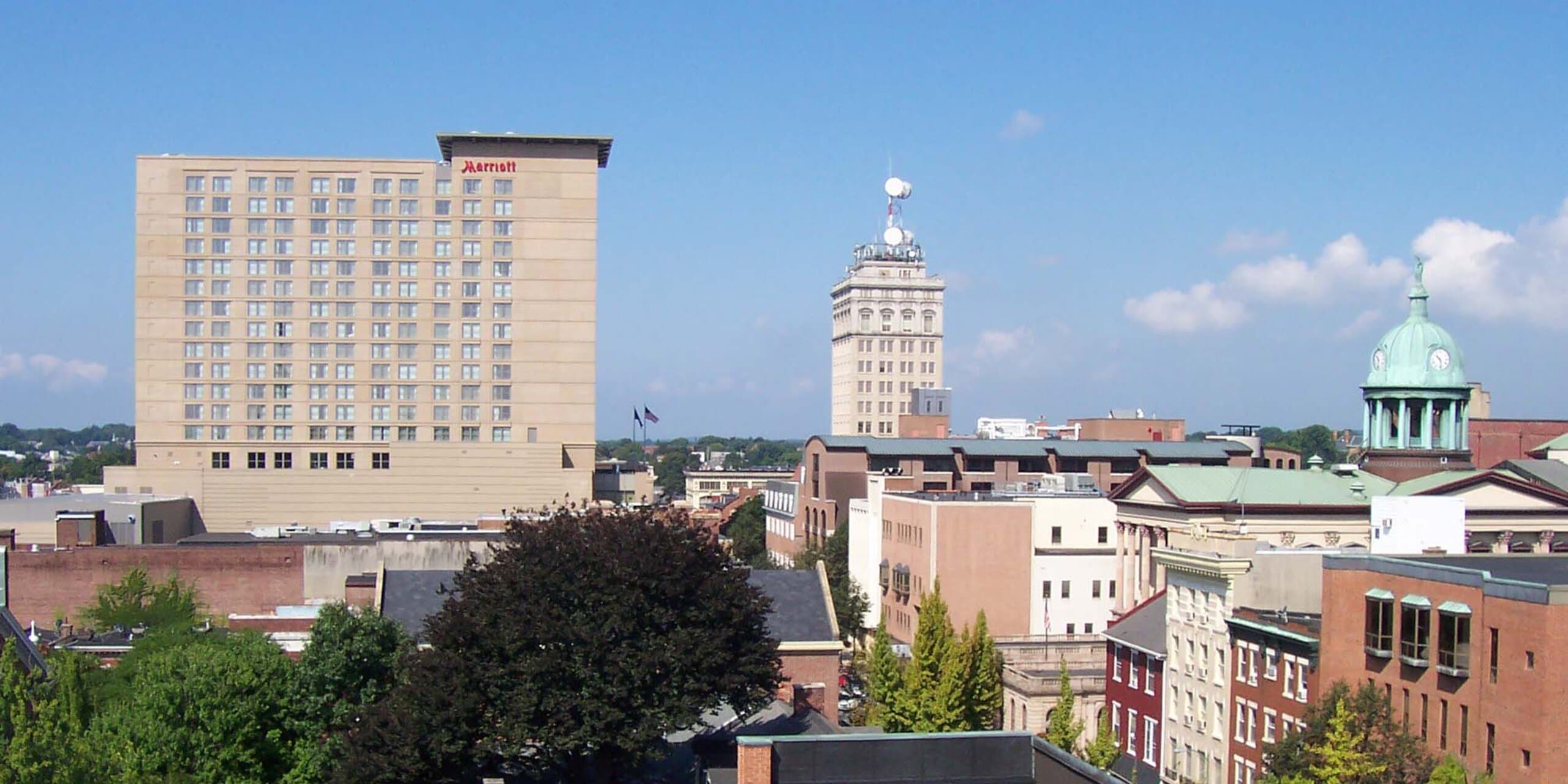 Lancaster, PA skyline, the corridor Whipshipper carriers serve daily