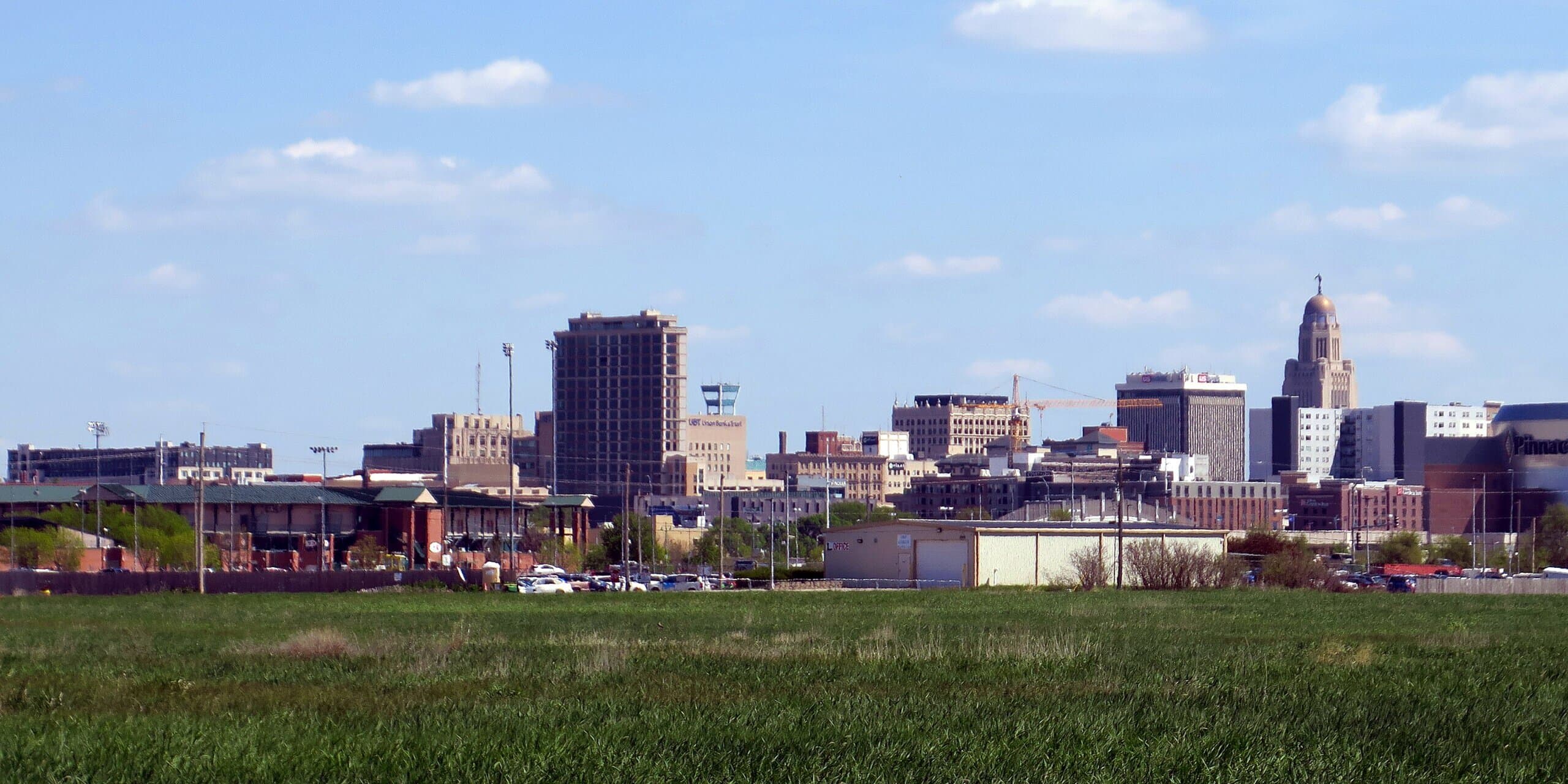 Lincoln, NE skyline, the corridor Whipshipper carriers serve daily