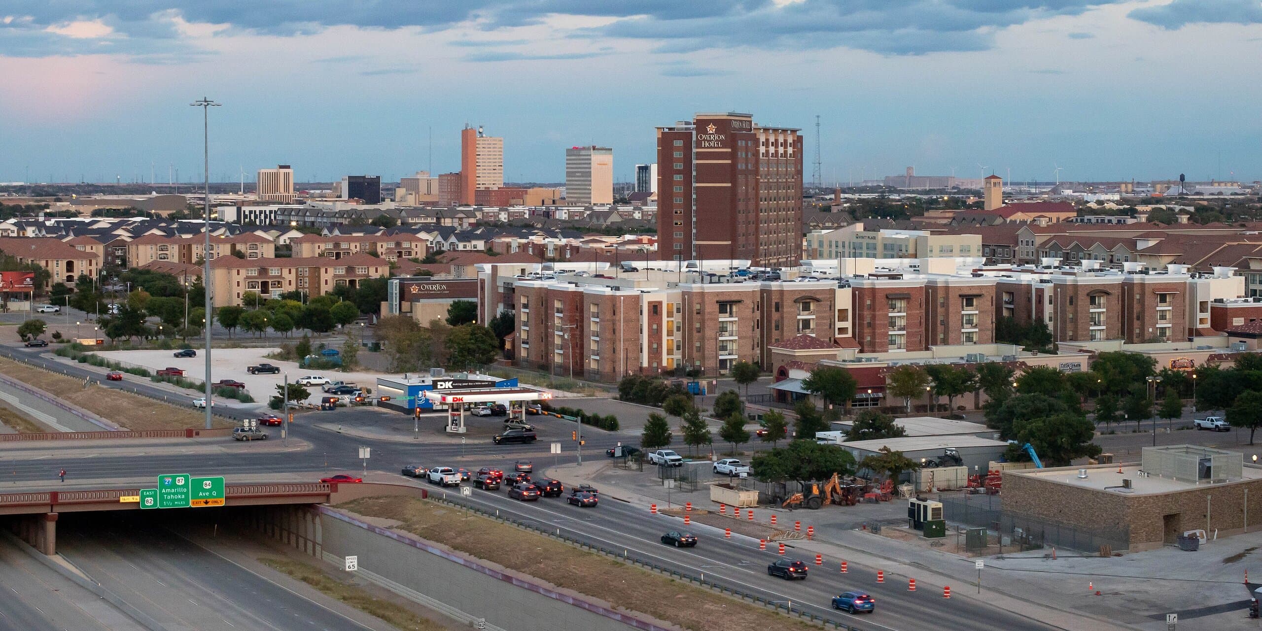 Lubbock, TX skyline, the corridor Whipshipper carriers serve daily
