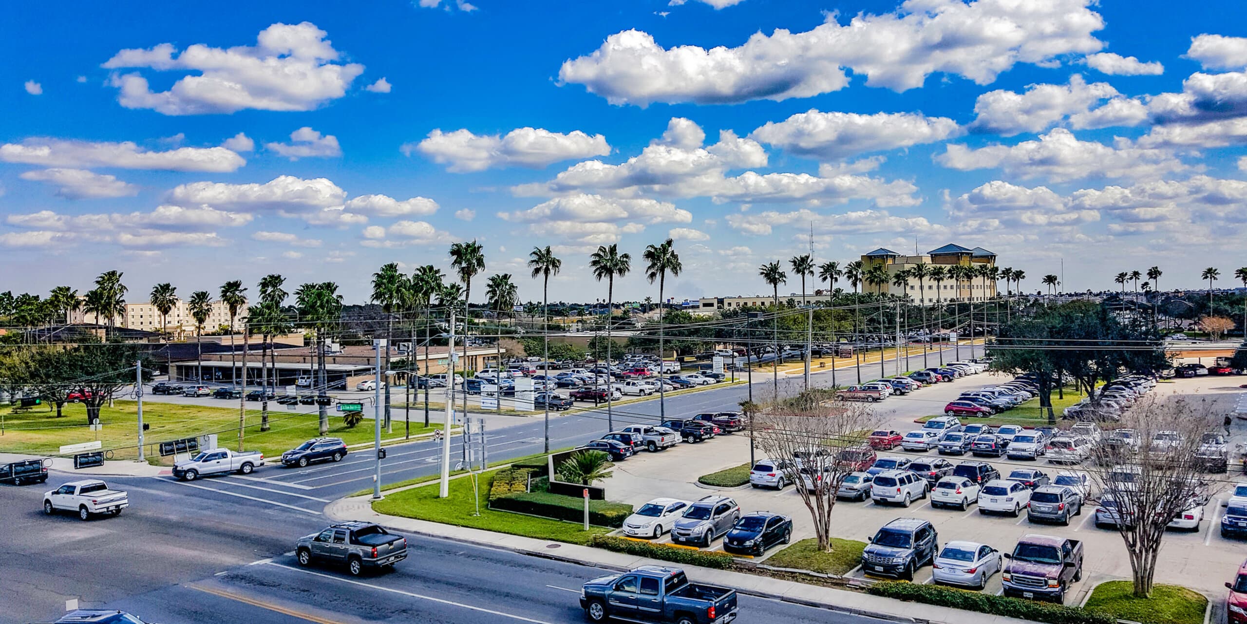 McAllen, TX skyline, the corridor Whipshipper carriers serve daily
