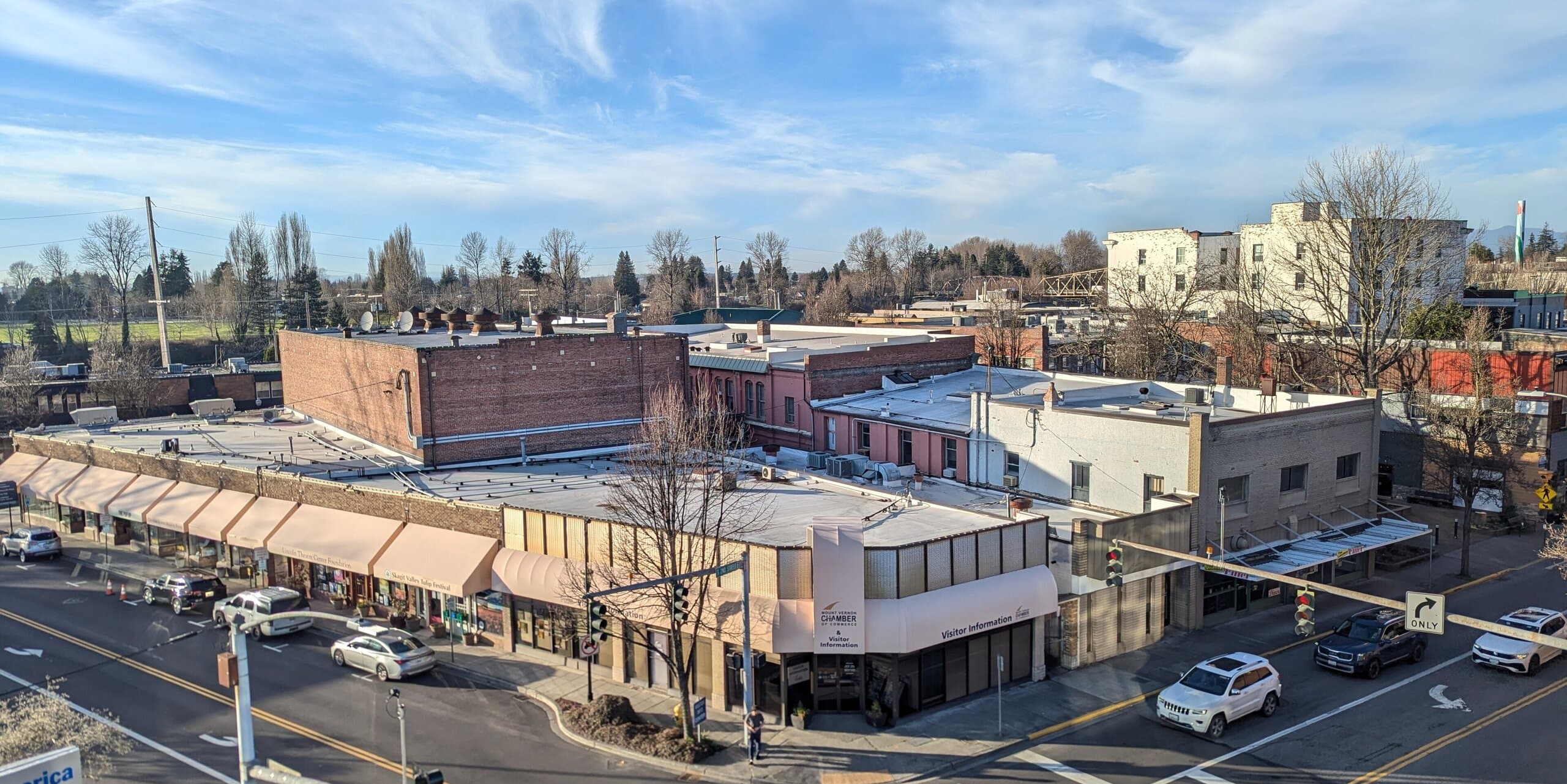 Mount Vernon, WA skyline, the corridor Whipshipper carriers serve daily