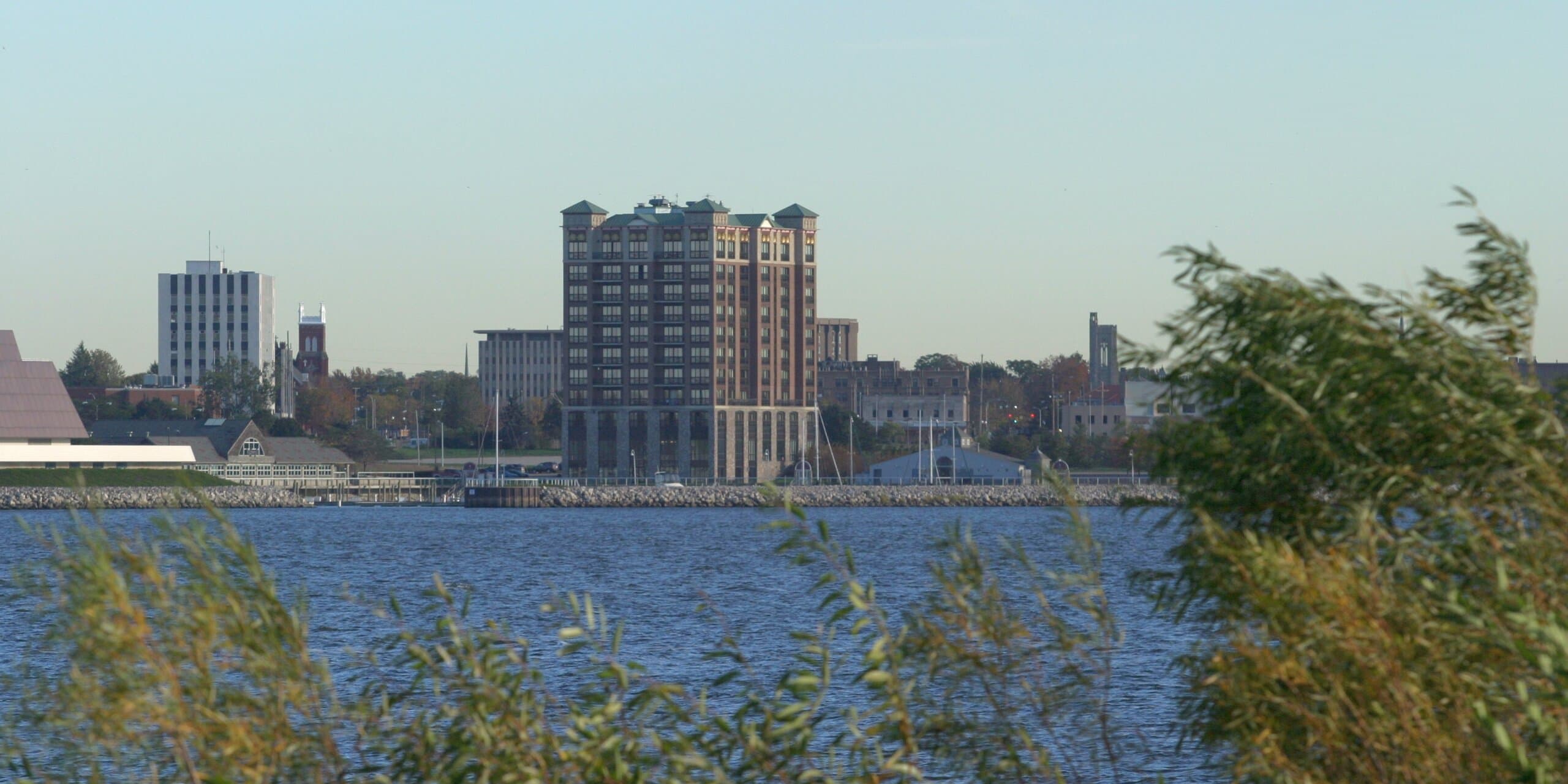 Muskegon, MI skyline, the corridor Whipshipper carriers serve daily