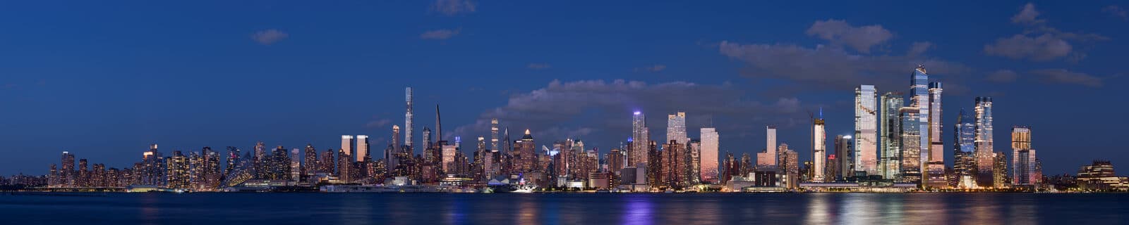 New York, NY — Midtown Manhattan from Weehawken September 2021 HDR panorama