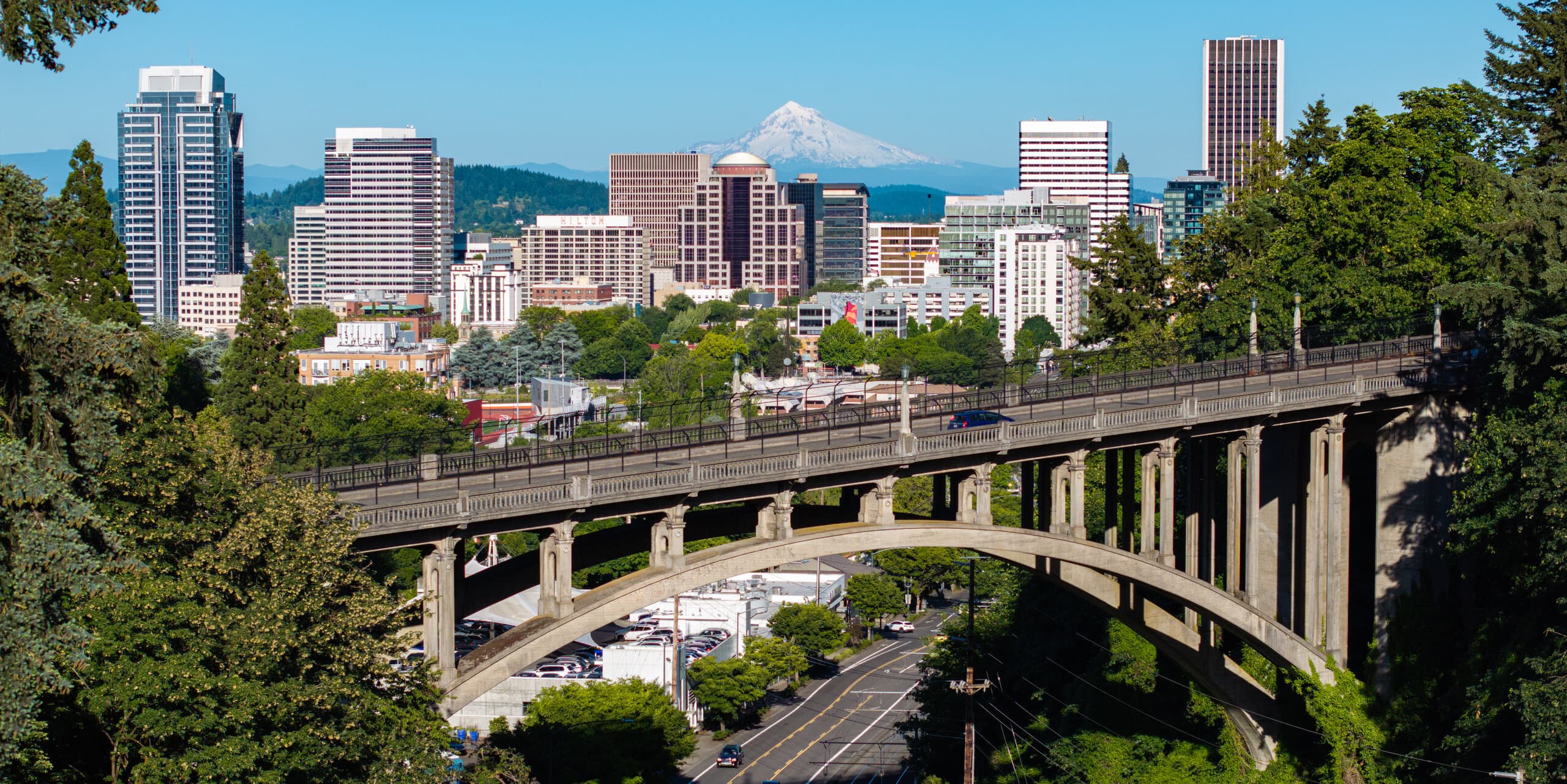Portland, OR skyline, the corridor Whipshipper carriers serve daily