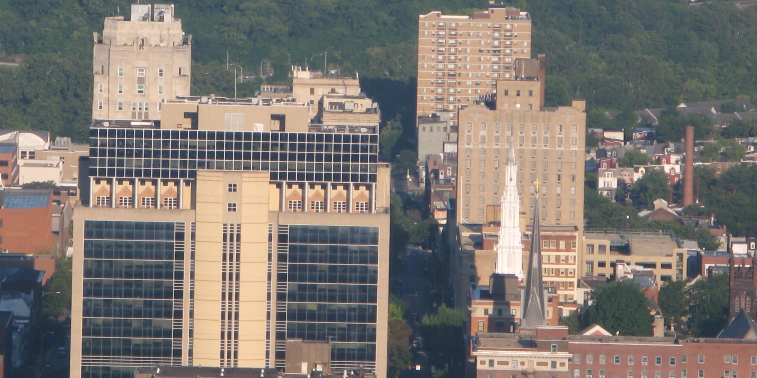 Reading, PA skyline, the corridor Whipshipper carriers serve daily