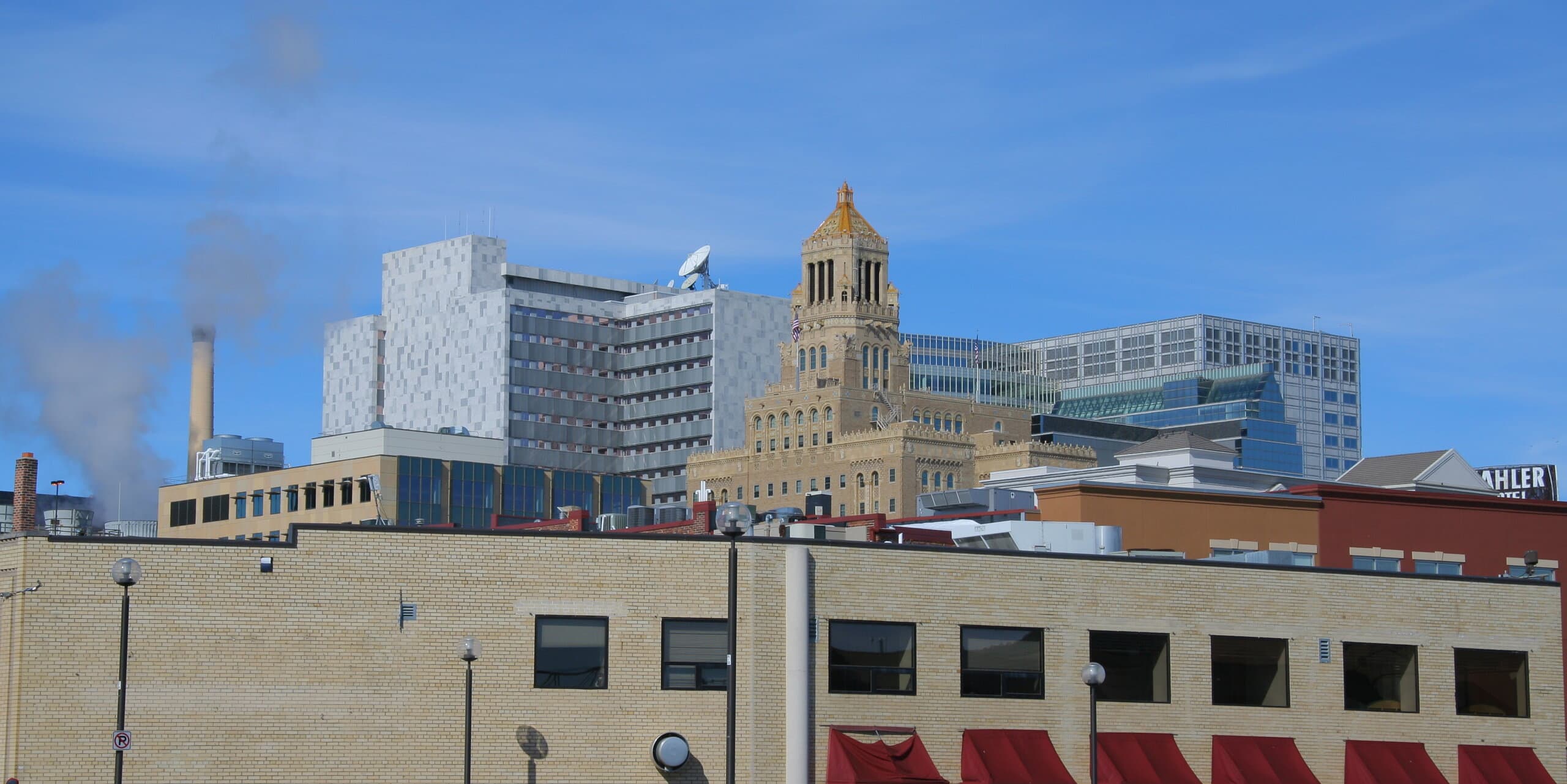 Rochester, MN skyline, the corridor Whipshipper carriers serve daily