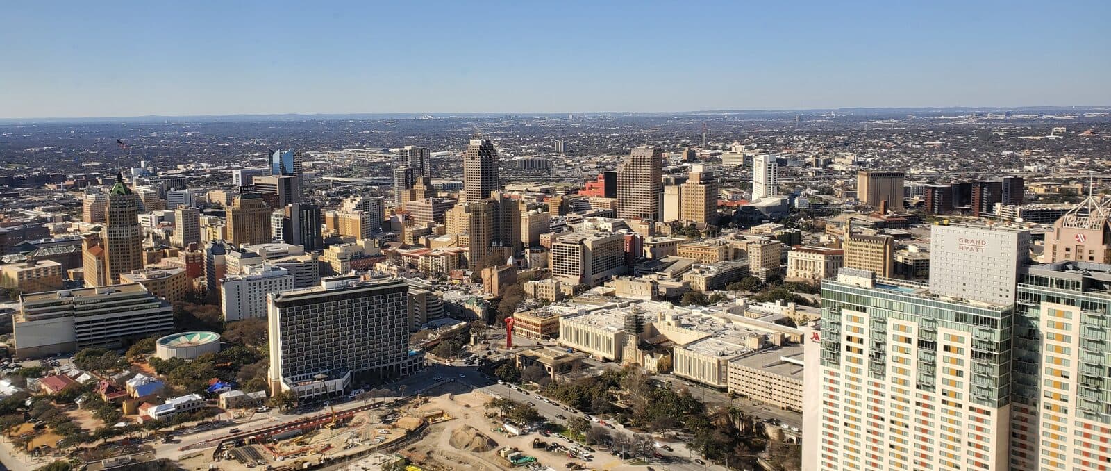 San Antonio, TX — Downtown San Antonio view from The Tower of the Americas