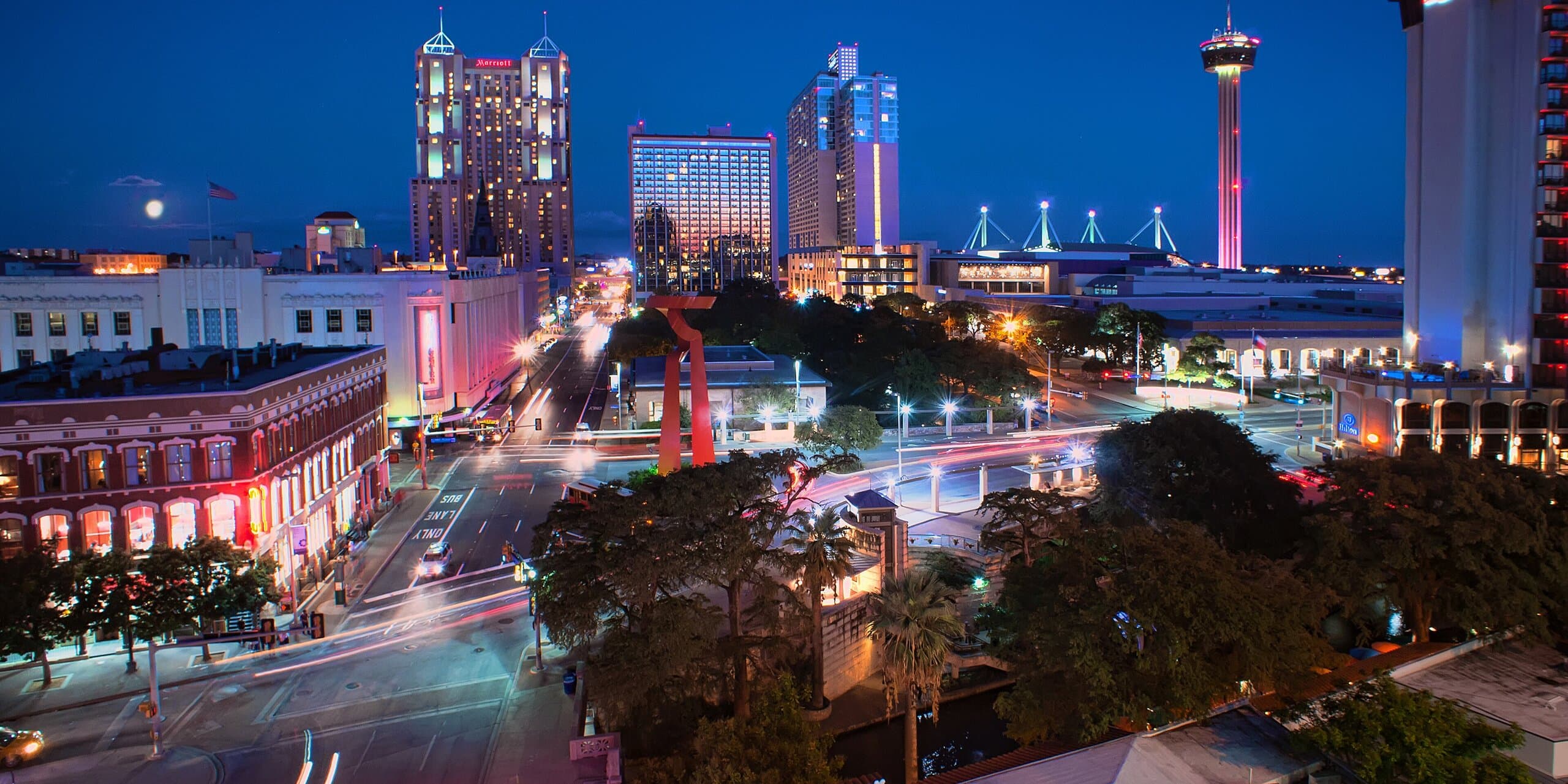 San Antonio, TX skyline, the corridor Whipshipper carriers serve daily