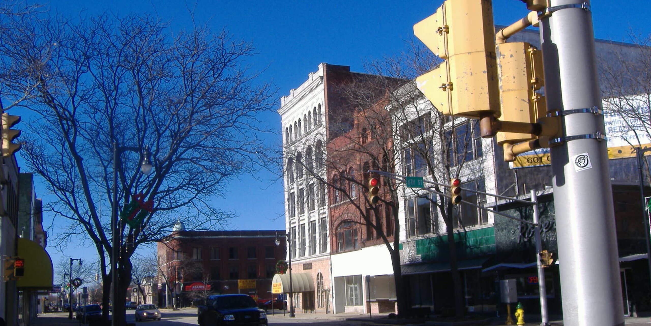 Terre Haute, IN skyline, the corridor Whipshipper carriers serve daily