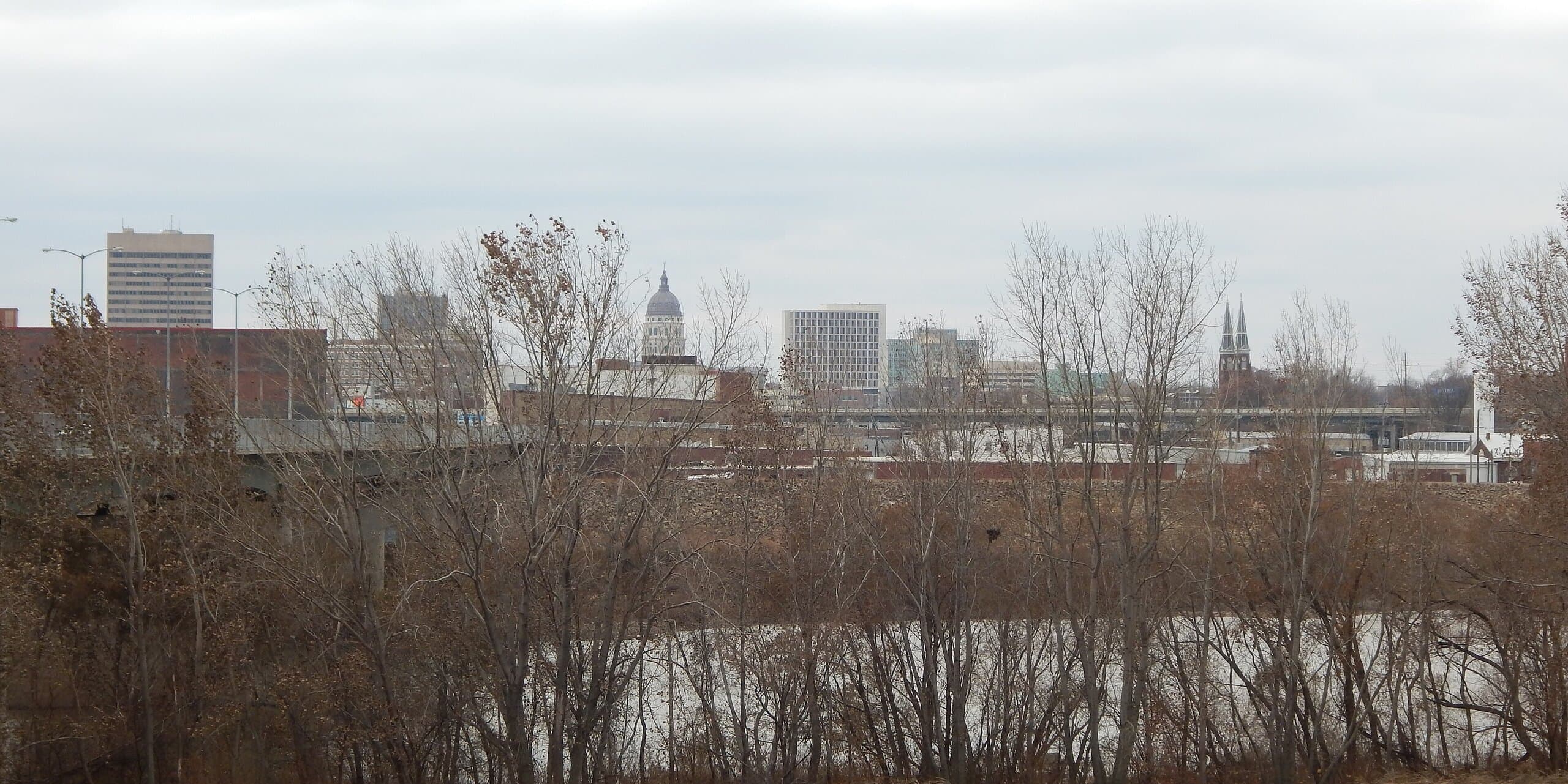 Topeka, KS skyline, the corridor Whipshipper carriers serve daily