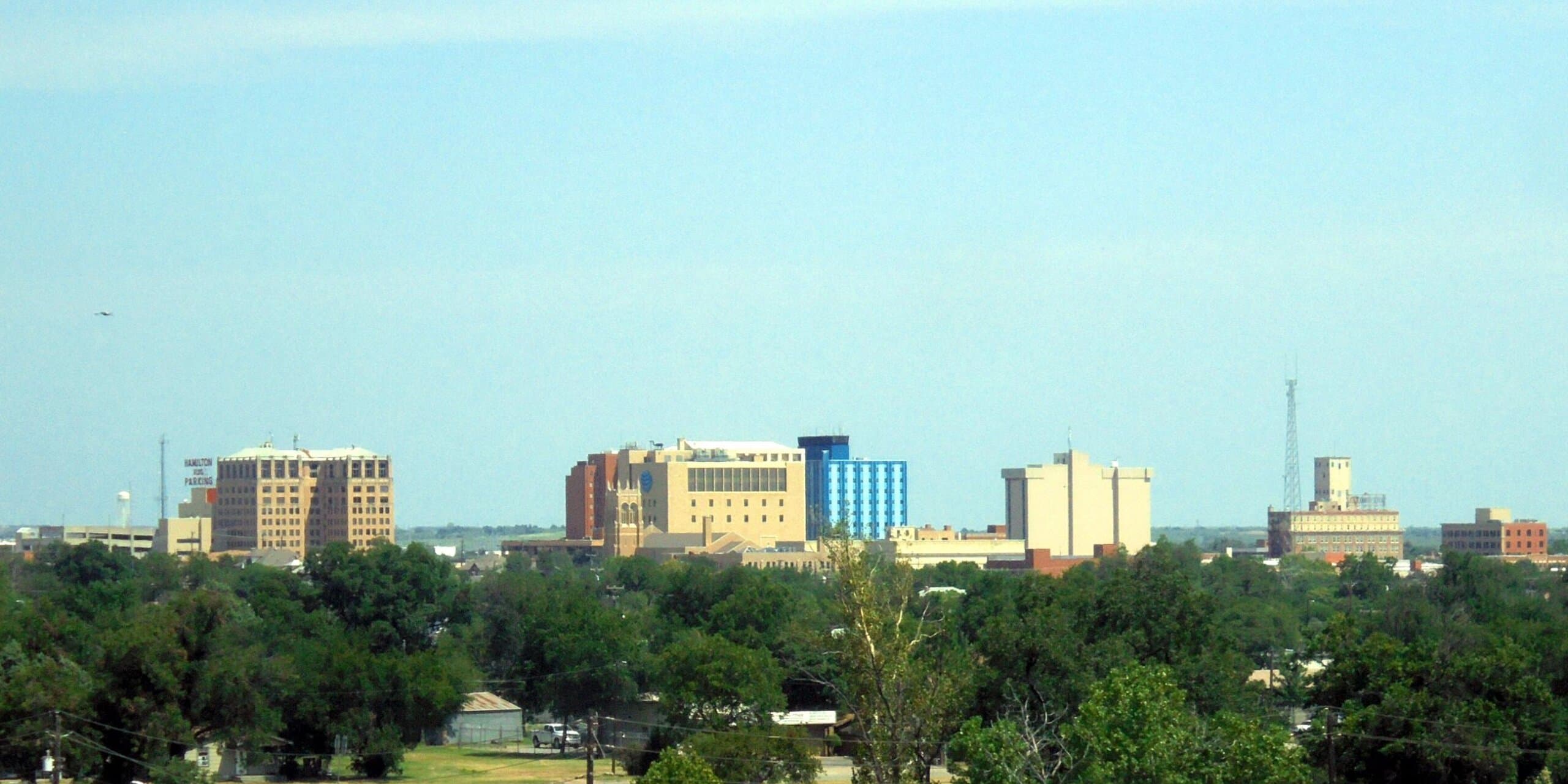 Wichita Falls, TX skyline, the corridor Whipshipper carriers serve daily